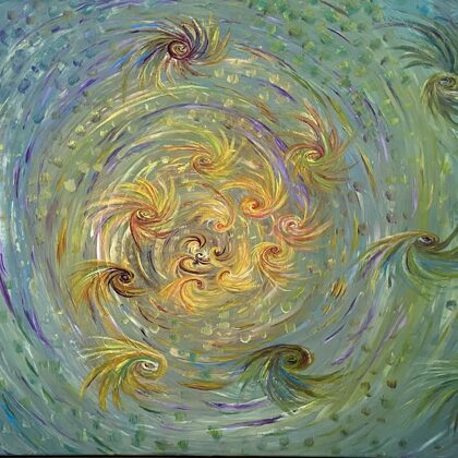 “Keliaujančios sielos”. Meditacijai. Akrilas. 50*90. 290 €