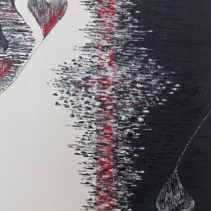 "Gyvenimo pokeris". Akrilas 80*60. 250 €