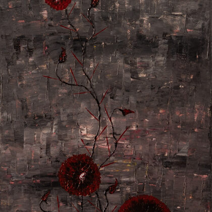 “Vision.” For better connection with nature and retaining energy. Acrylic 90 * 30. € 320