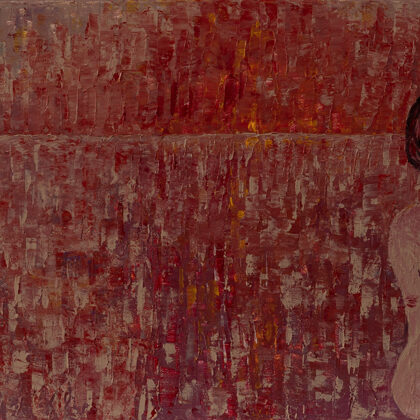 “Screaming Darkness.” For love, passion, close connection. Acrylic 90 * 30. € 320