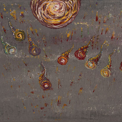 "Moving". Achieving goals, setting priorities, leadership. Acrylic 40 * 30. € 150 