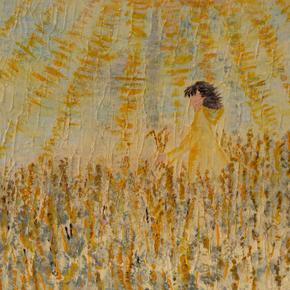 "Sun in Rye." For energy, health, mood. Acrylic 20 * 20. € 90 
