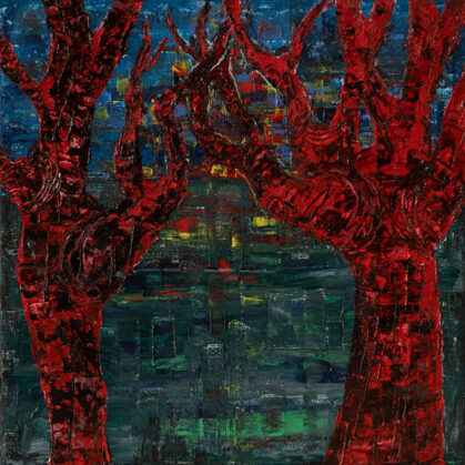 “Burning Hands of Autumn." Protect your home and comfort. Acrylic 20 * 20. € 90 