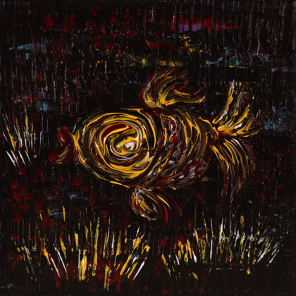 “No sleep at the bottom." To renew and strengthen connections. Acrylic 20 * 20. € 90 