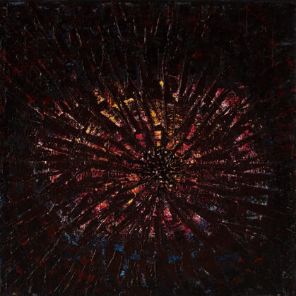 “Beating and blooming even in the dark." To health, to love. Acrylic 20 * 20. € 100 